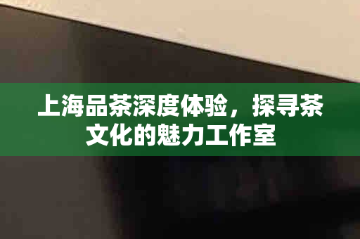 上海魔都海选品茶，探索茶文化经济新机遇